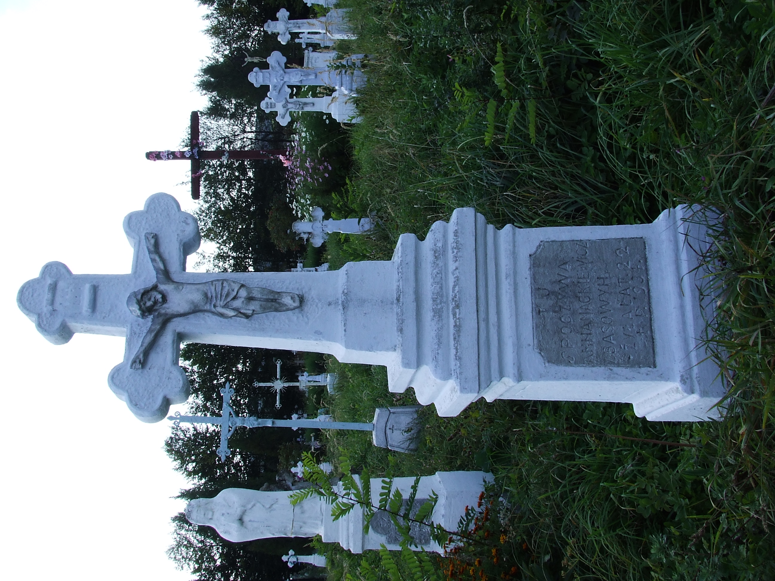 Nagrobek Anny Mackiewicz, cmentarz w Sokołowie, stan z 2006 r.