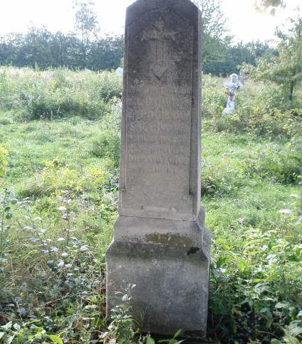 Nagrobek Klotyldy Sager, cmentarz w Sokołowie, stan z 2006 r.