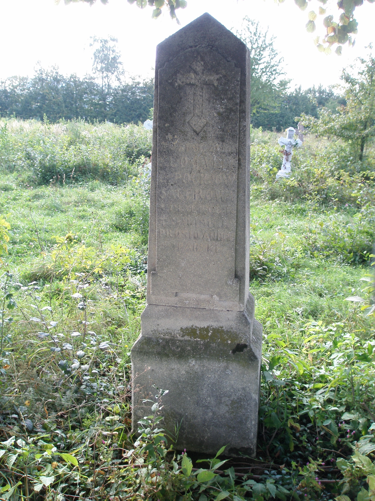 Tombstone of Klotylda Sager, Sokolow cemetery, as of 2006.