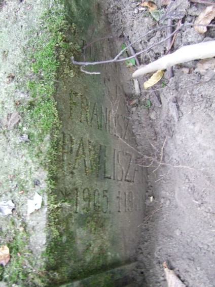 Nagrobek Franciszki Pawliszak, stan z 2007