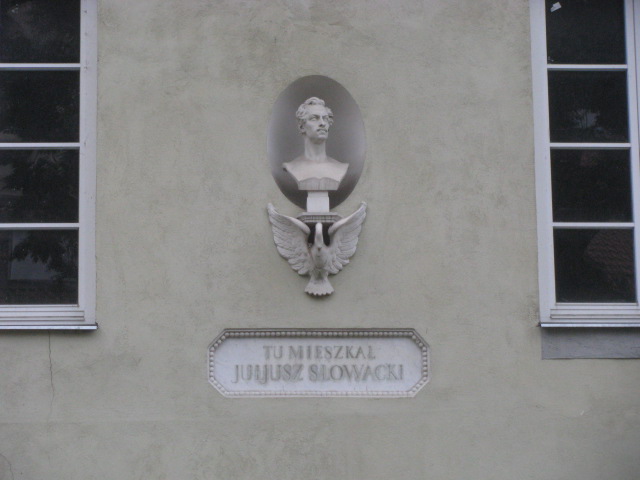 Fotografia przedstawiająca Commemoration of the residence of Juliusz Słowacki in Vilnius