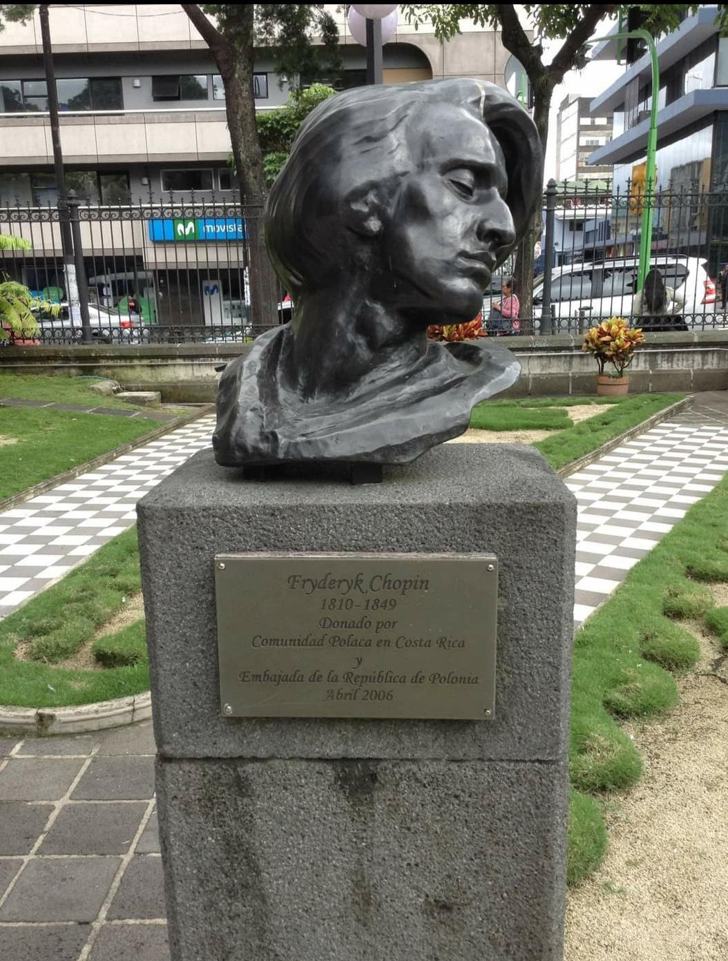Fotografia przedstawiająca Monument to Frederic Chopin in San Jose
