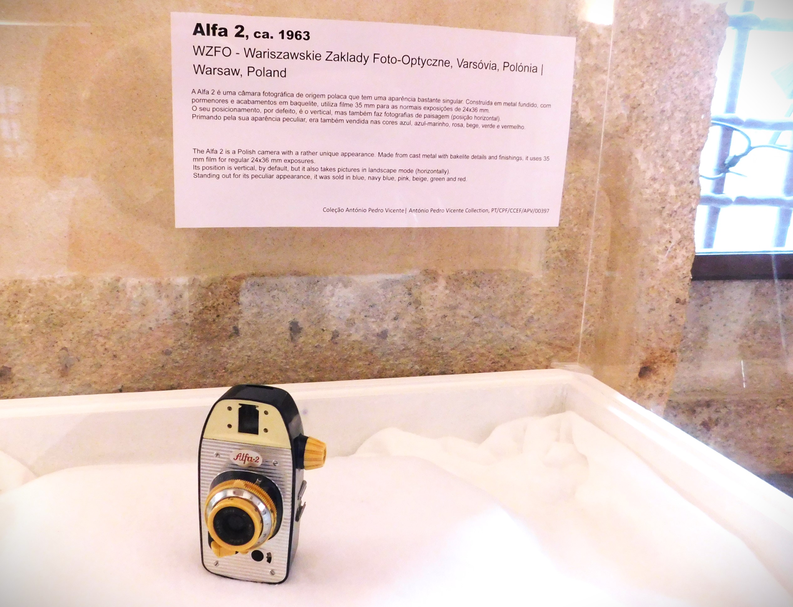 Fotografia przedstawiająca Alpha-2 camera at the Porto Museum of Photography