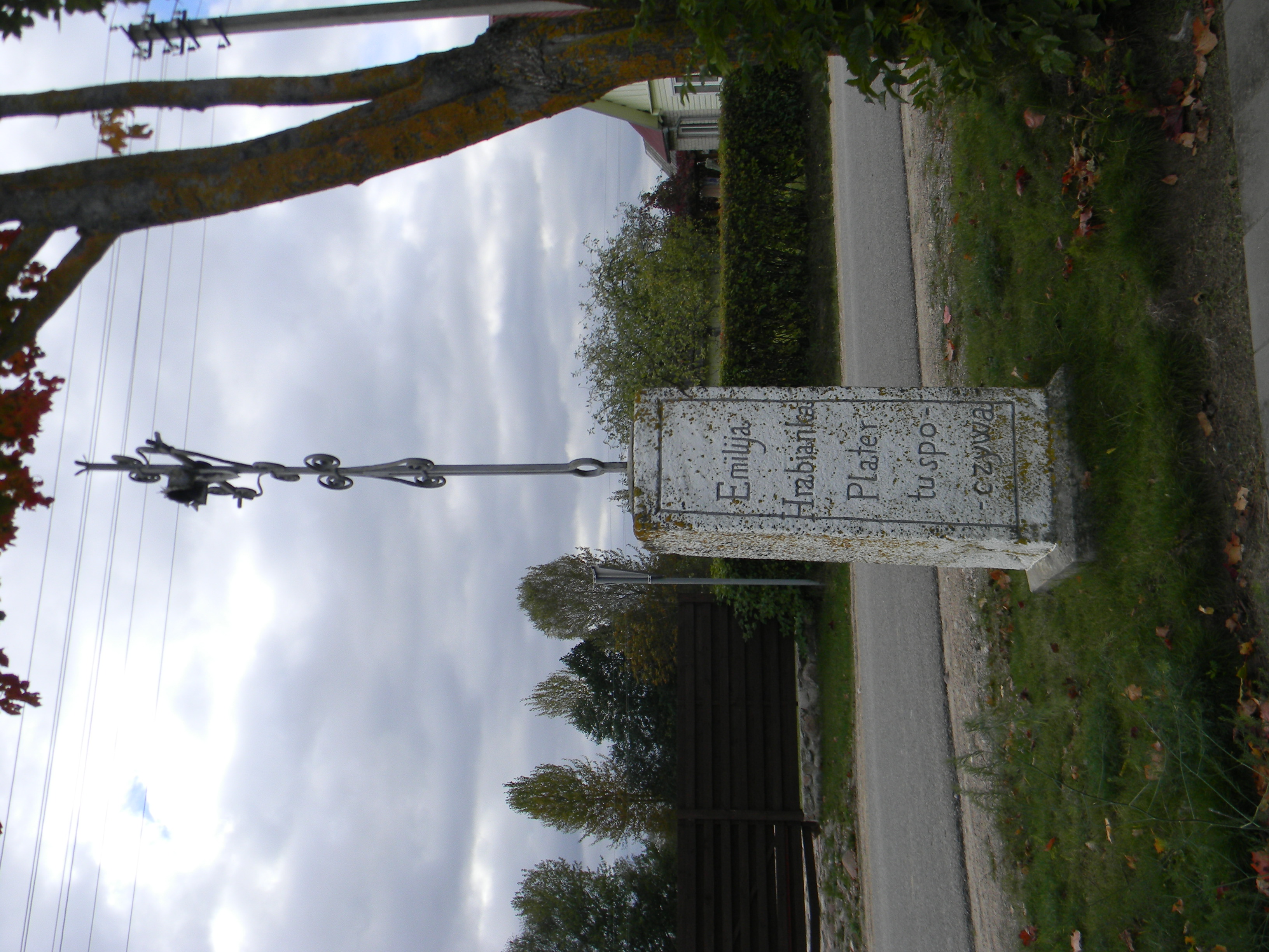 Fotografia przedstawiająca Emila Plater obelisk in Kopciów