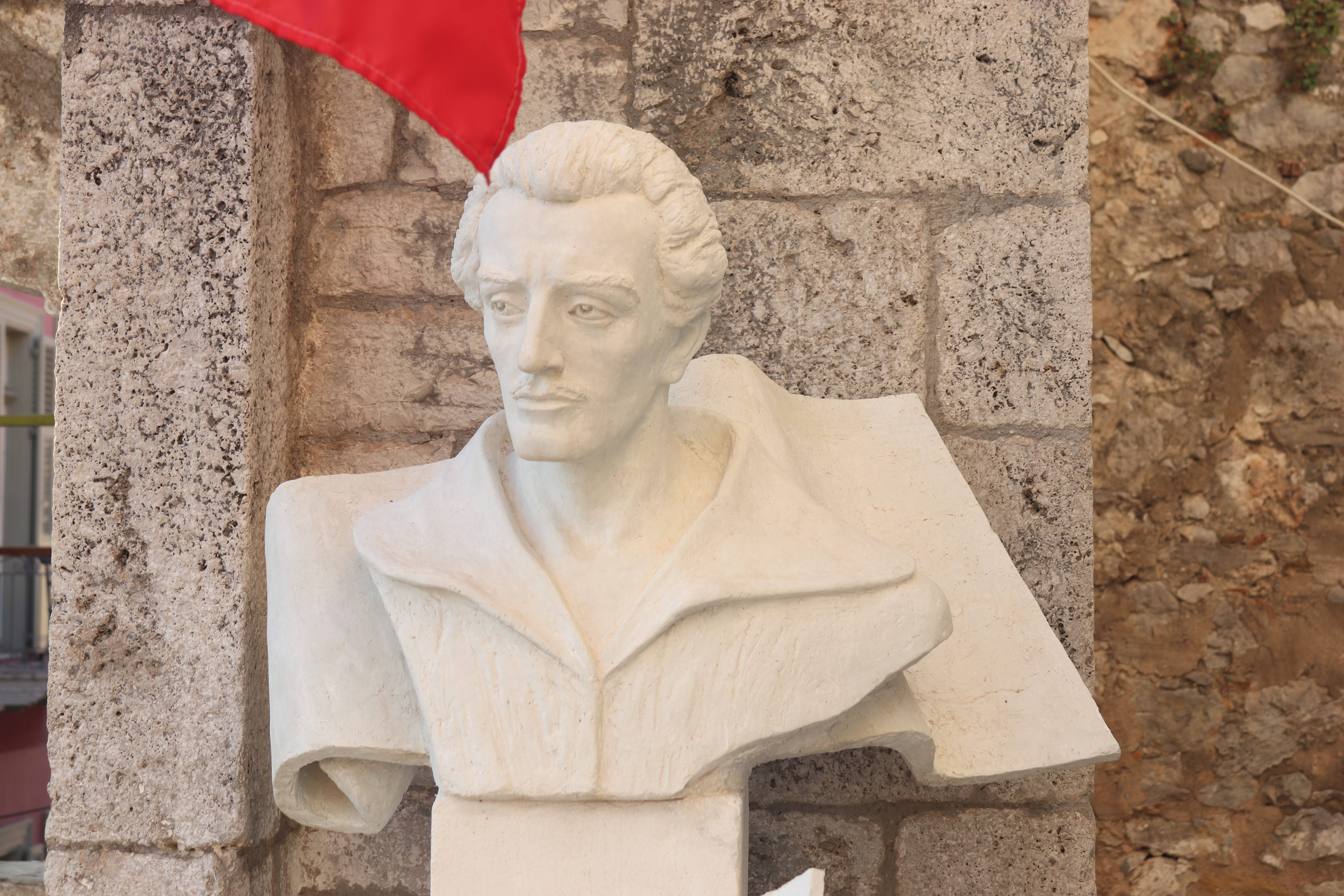 Fotografia przedstawiająca Popiersie Juliusza Słowackiego w Nauplionie