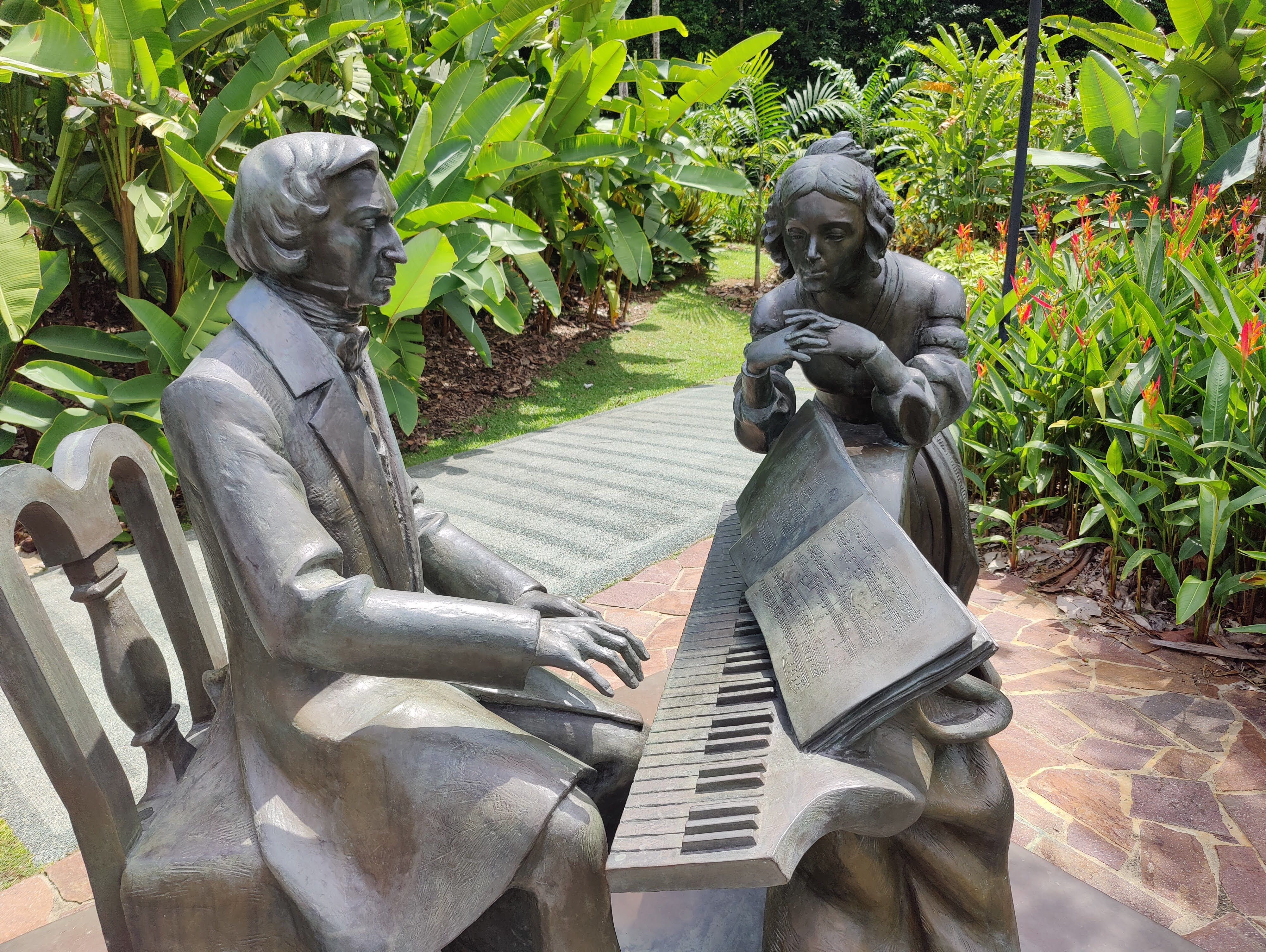 Fotografia przedstawiająca Chopin Memorial at the Singapore Botanic Gardens