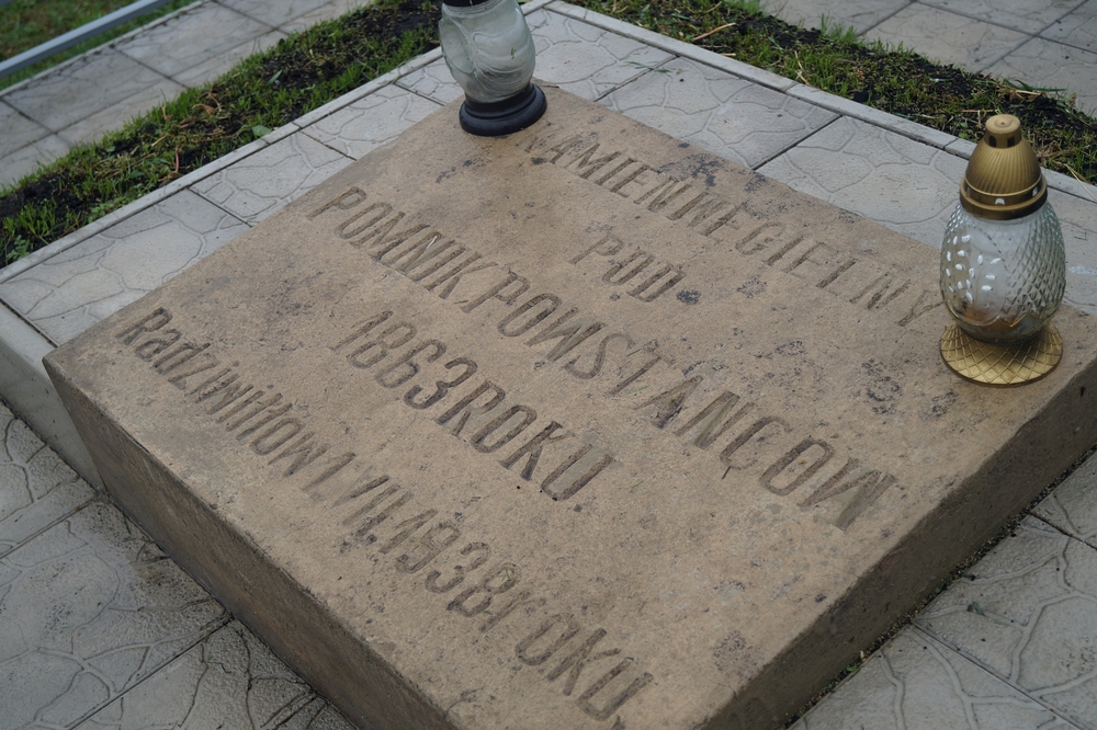 Fotografia przedstawiająca Kwatera - grób i pomnik powstańców styczniowych poległych w walce o Radziwiłłów