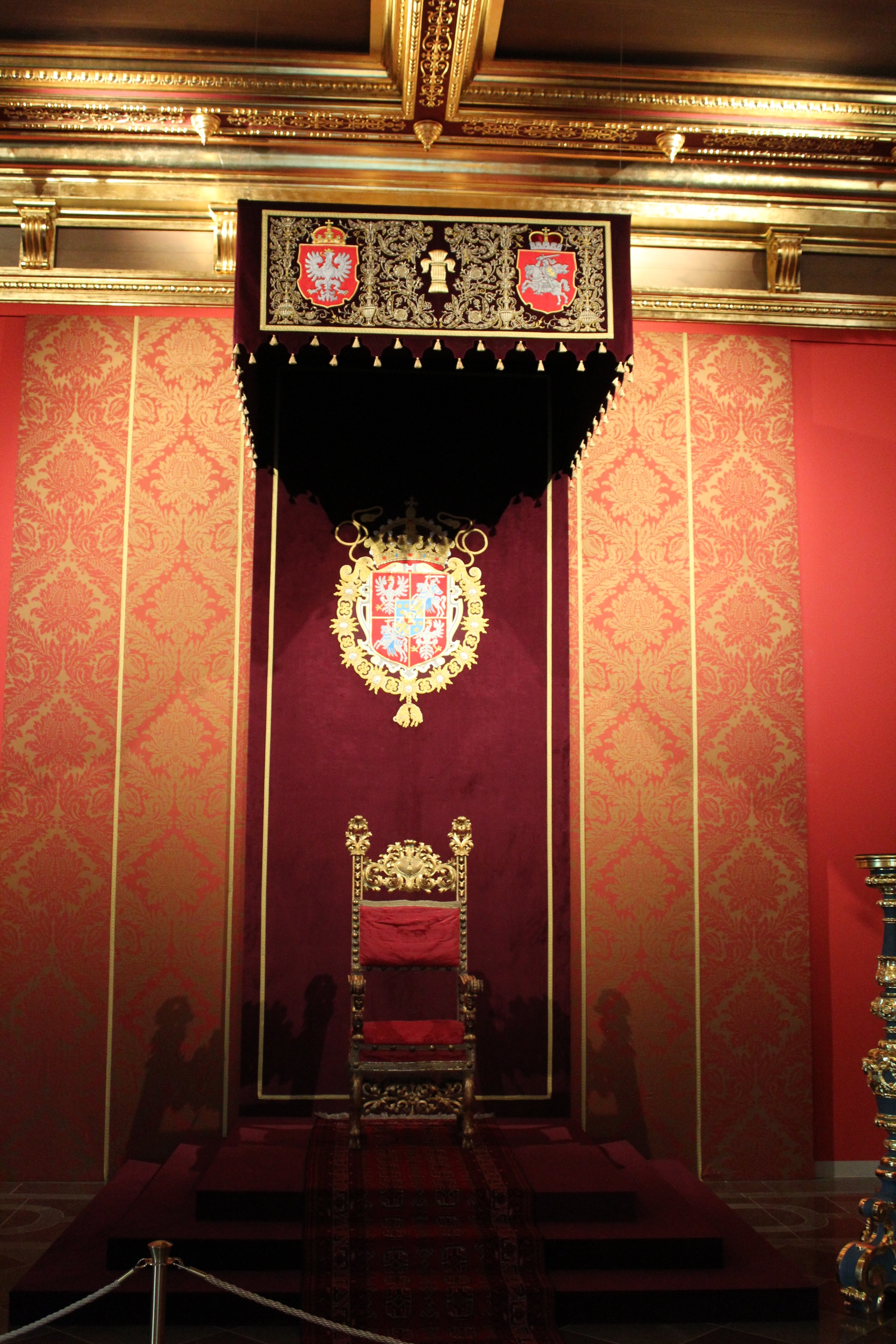 Fotografia przedstawiająca The royal throne in the Castle of the Grand Dukes of Lithuania