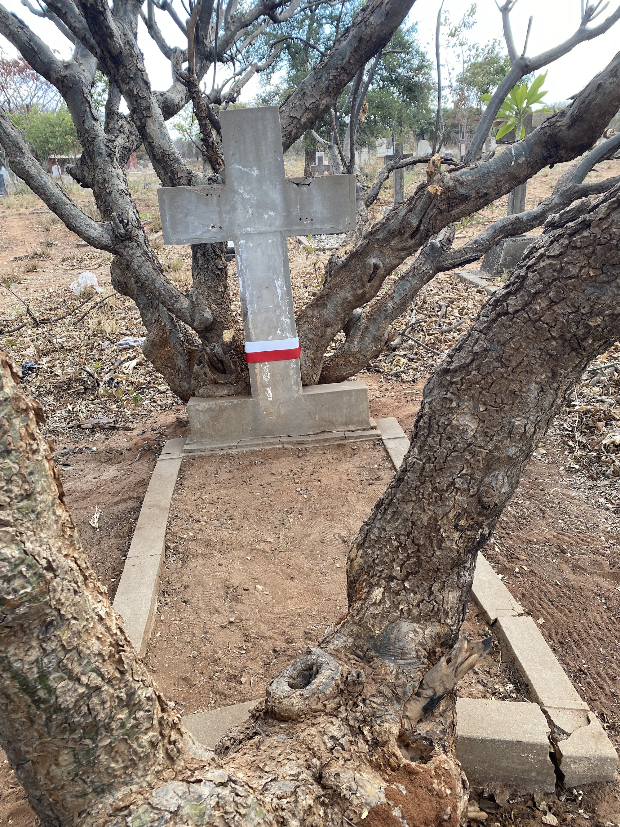 Fotografia przedstawiająca Polish cemetery in Livingstone (Zambia)