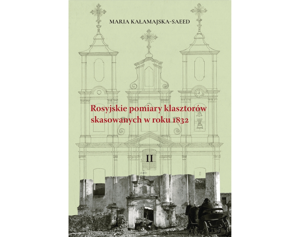 Fotografia przedstawiająca Maria Kałamajska-Saaed, „Rosyjskie pomiary klasztorów skasowanych w roku 1832” - publikacja Instytutu Polonika