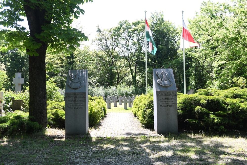 Photo montrant Polish quarters in the Rákoskeresztú cemetery