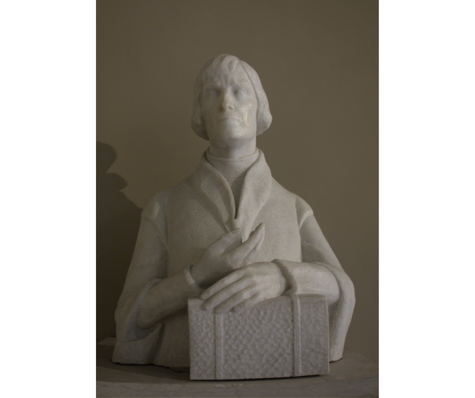 Fotografia przedstawiająca Bust of Nicolaus Copernicus at the University of Bologna