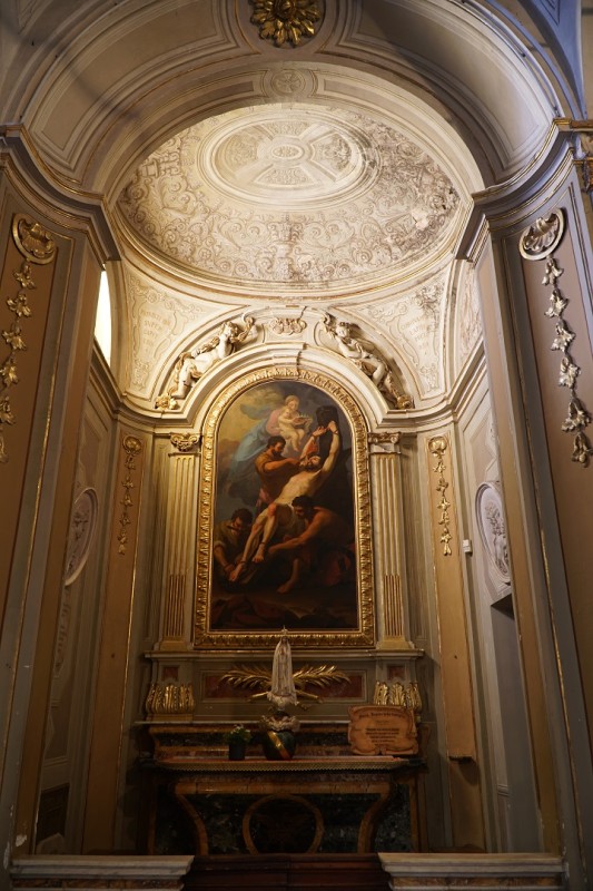 Fotografia przedstawiająca „Męczeństwo św. Bartłomieja” – obraz Tadeusza Kuntzego w Veroli