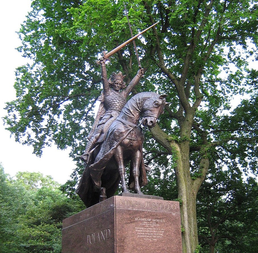 Fotografia przedstawiająca Monument to Władysław Jagiełło in New York