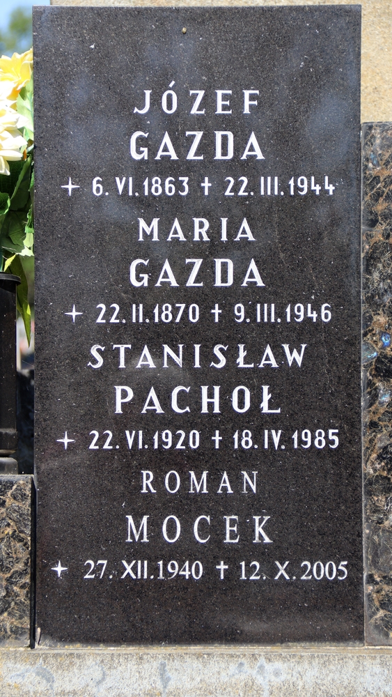 Photo montrant Tombstone of the Gazda and Stonawski families