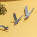 Fotografia przedstawiająca Bas-relief \"Flying swans\" by Maciej Piotrowski in Winterthur