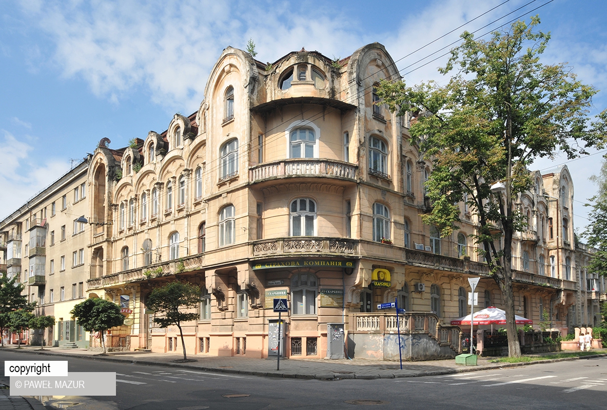 Fotografia przedstawiająca Stanisławowskie kamienice secesyjne