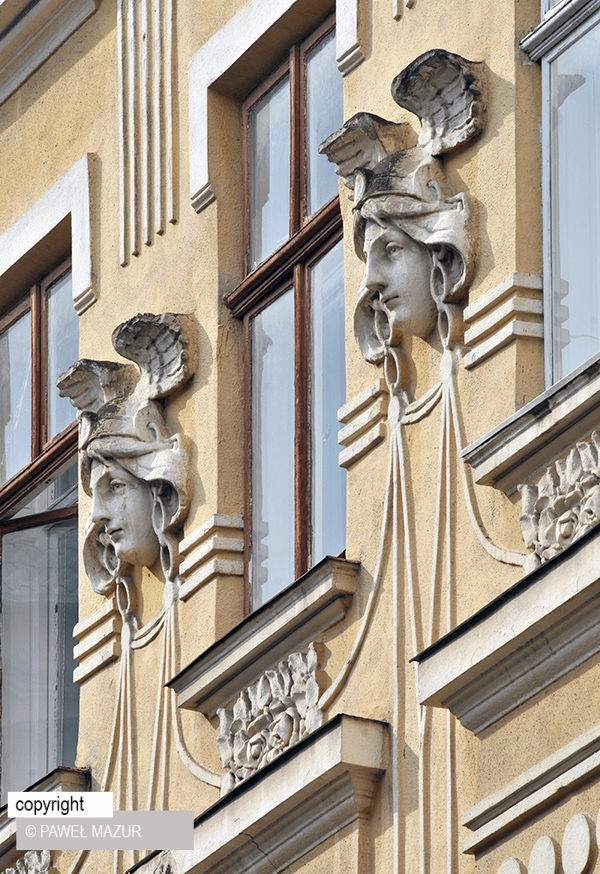 Photo showing Art Nouveau townhouses