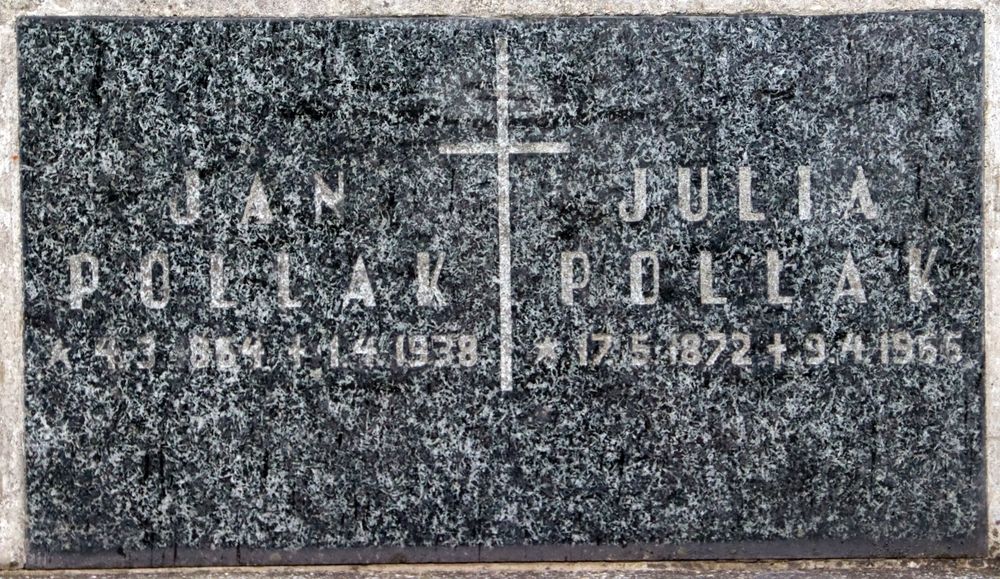 Photo montrant Tombstone of Jan and Julia Pollak