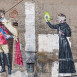 Photo showing Mural with Marie Skłodowska-Curie in the centre of Olomouc