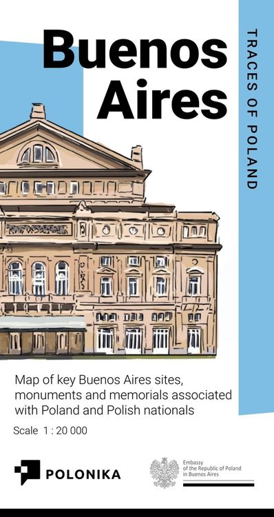 Photo showing \"Buenos Aires - Polish traces\" (map PL, ANG, ES) - publication of the Polonica Institute