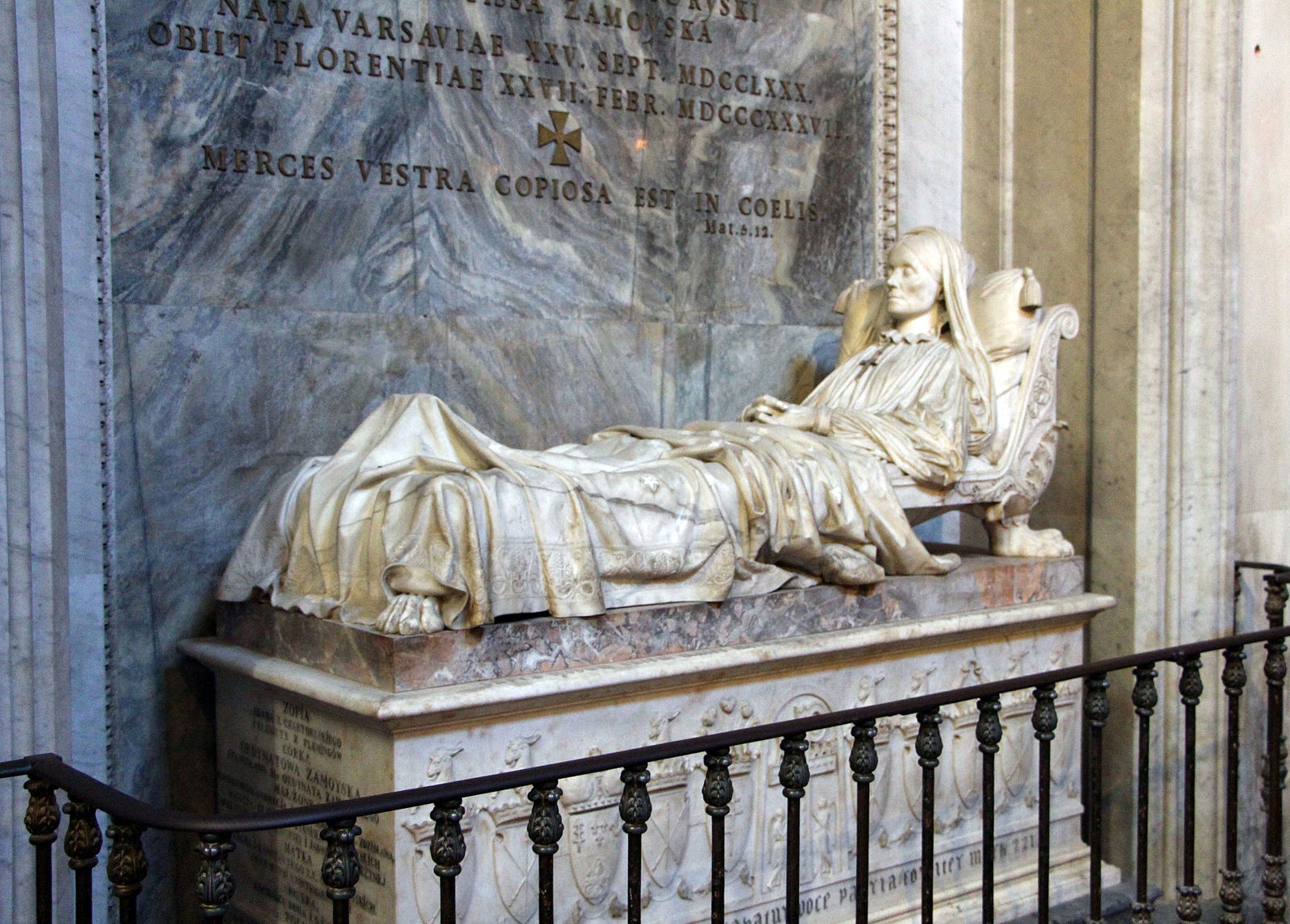 Photo montrant Tombstone monument to Zofia Zamoyska, née Czartoryska, in Florence