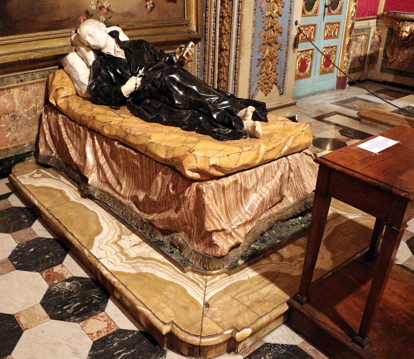 Fotografia przedstawiająca Tomb of St Stanislaus Kostka in the former Jesuit College in Rome