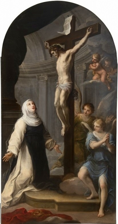 Photo montrant Painting \"Saint Hedwig at the Cross\" by Szymon Czechowicz in Rome