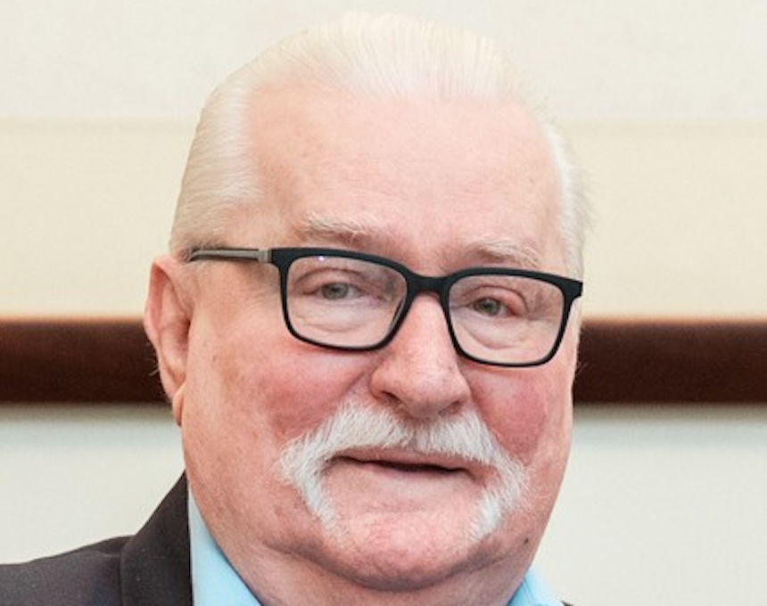 Fotografia przedstawiająca Lech Wałęsa