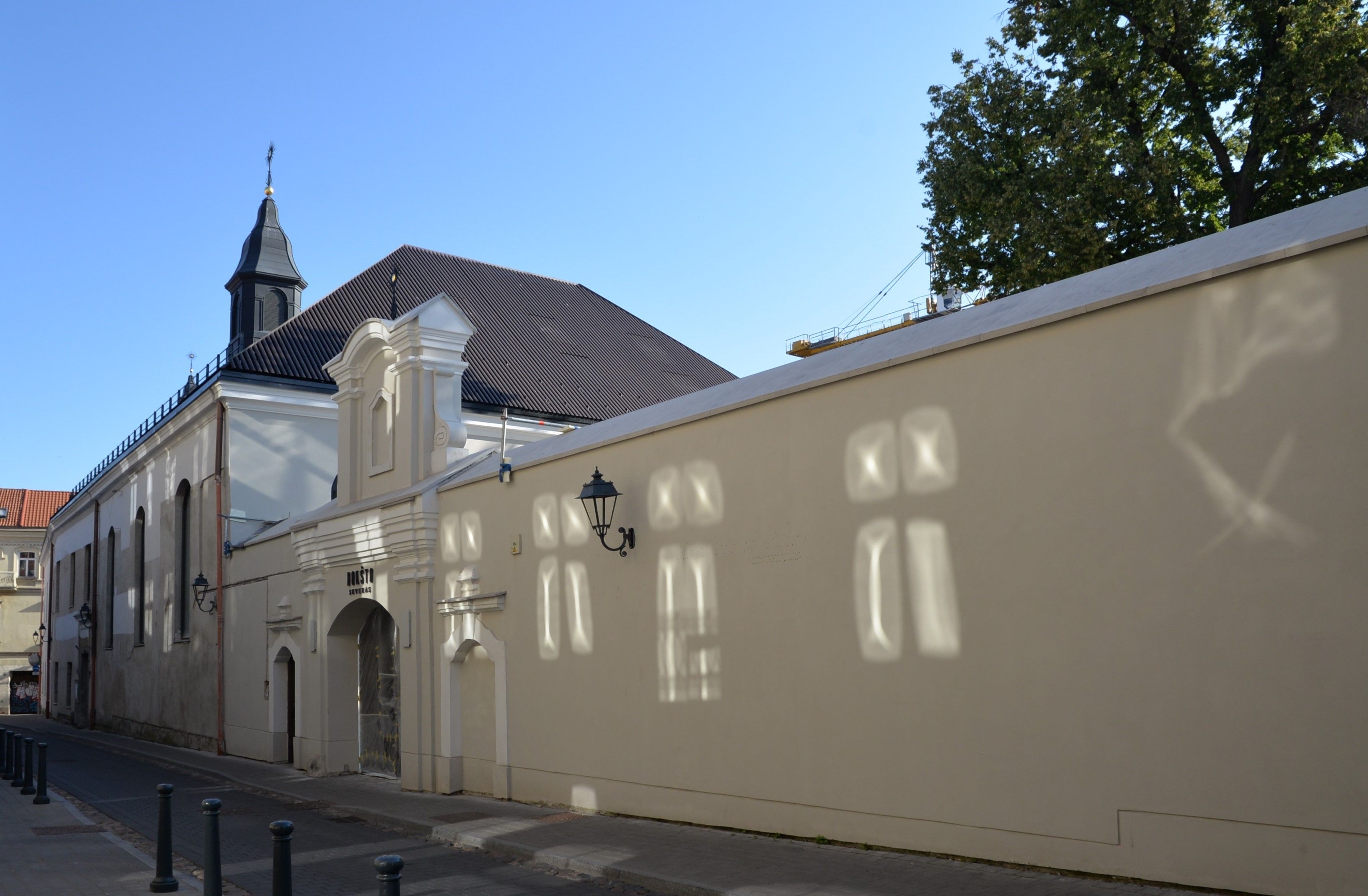 Fotografia przedstawiająca The former Gosiewski Palace and the convent of the Sisters of Mercy