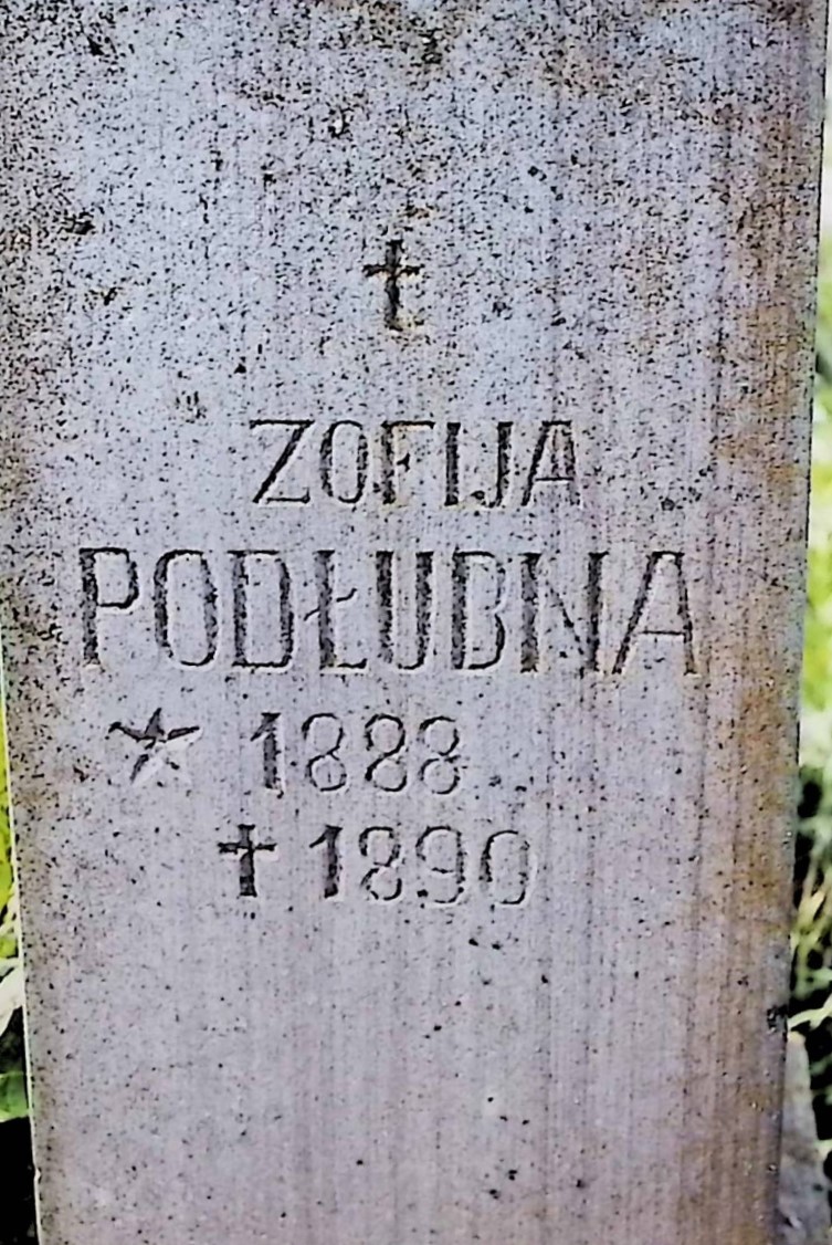 Fotografia przedstawiająca Tombstone of Zofia Podłubna