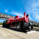 Fotografia przedstawiająca Old locomotive in Chisinau