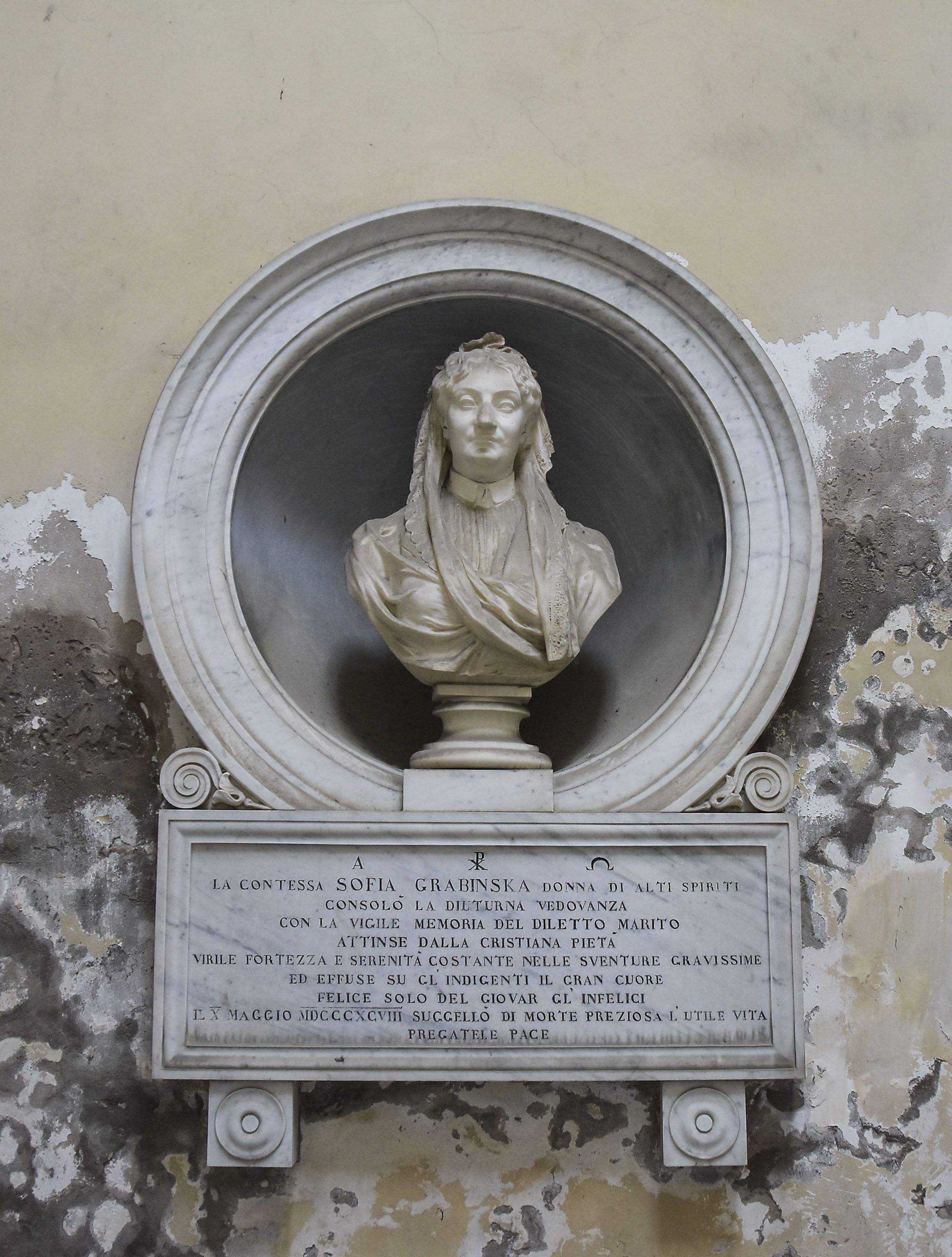 Fotografia przedstawiająca Chapel dedicated to Giuseppe Grabinski in the Certosa cemetery in Bologna