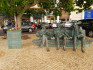 Fotografia przedstawiająca Bench of the three Polish emissaries in Estoril