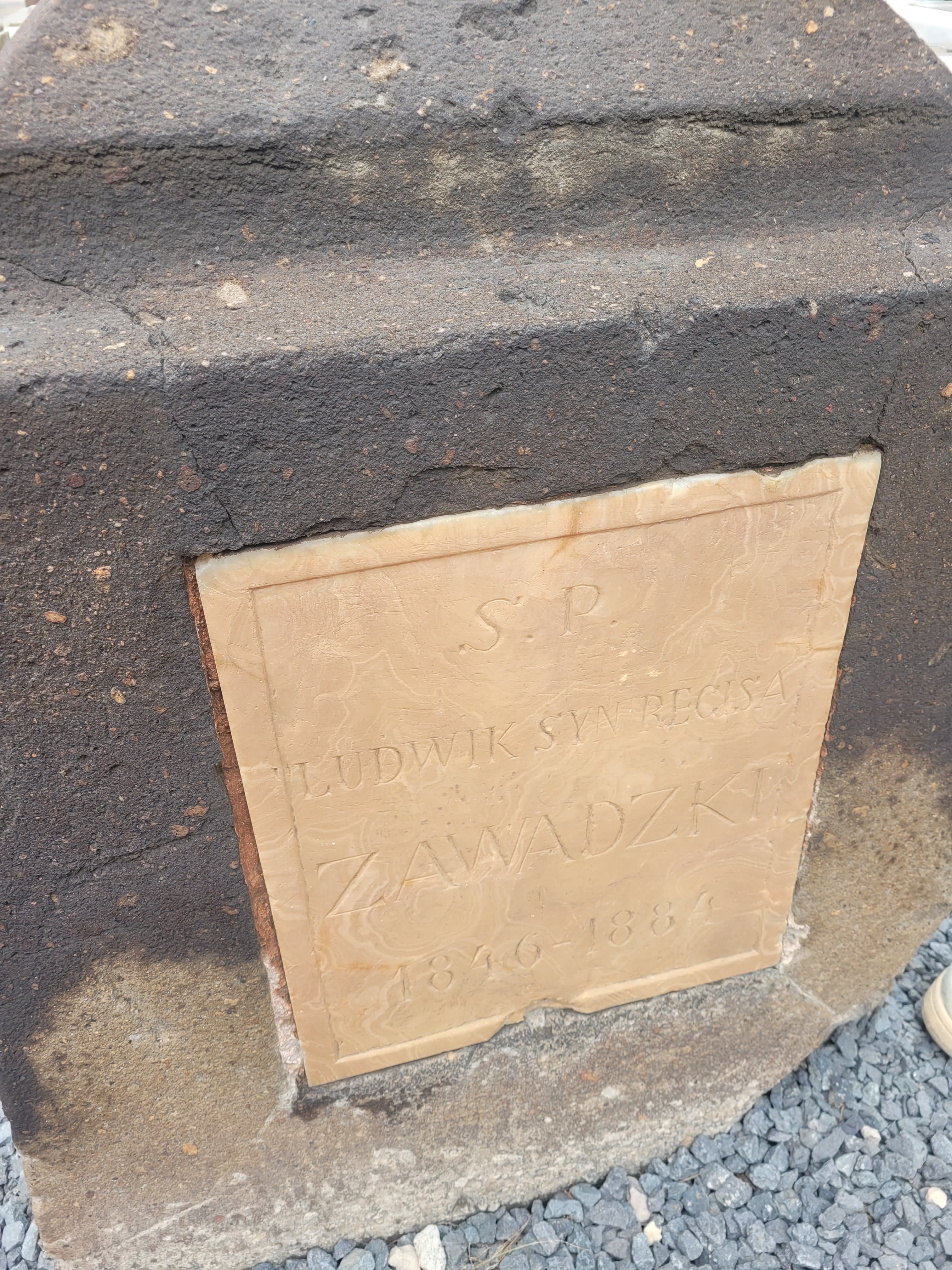 Photo montrant Tombstone of Ludwik Zawadzki at the Church of St. Gajana in Echmiadzin