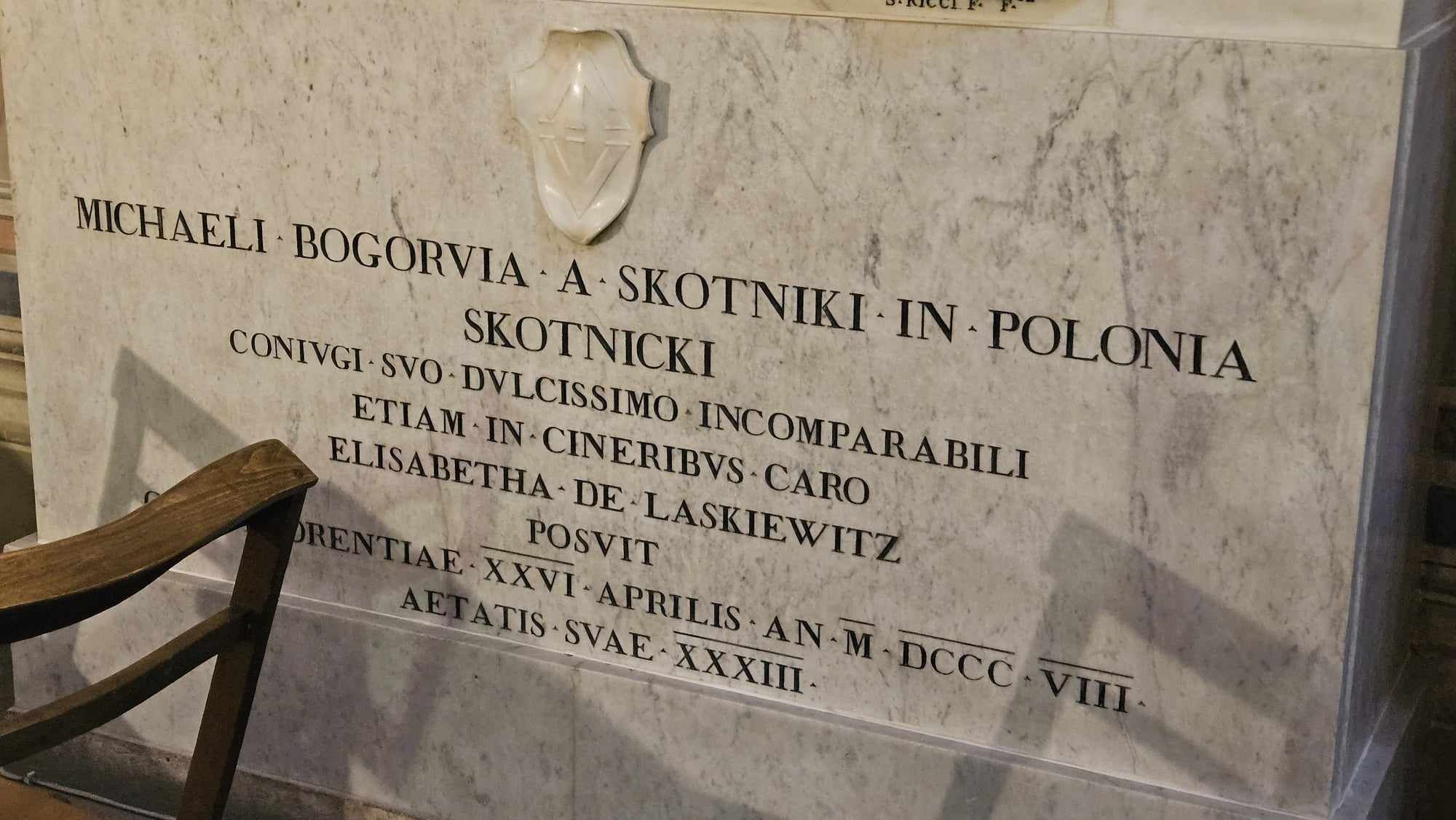 Fotografia przedstawiająca Pomnik Michała-Bogoryi Skotnickiego we Florencji