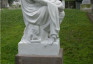 Fotografia przedstawiająca Sculpture by Henryk Dmochowski at Laurel Hill Cemetery in Philadelphia