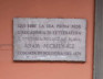 Fotografia przedstawiająca Plaque commemorating Adam Mickiewicz in Bologna