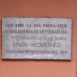 Fotografia przedstawiająca Plaque commemorating Adam Mickiewicz in Bologna