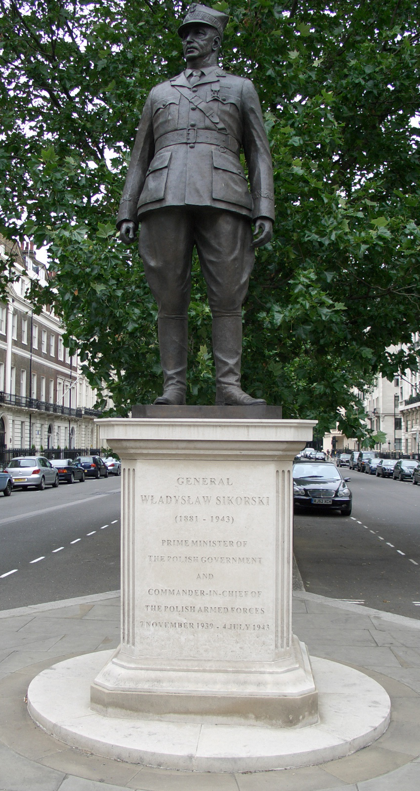 Fotografia przedstawiająca Monument to Władysław Sikorski in London