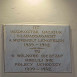 Fotografia przedstawiająca Plaque commemorating Polish refugees in the church in Mád