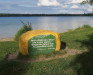 Fotografia przedstawiająca Stone on the shore of Lake Svitez