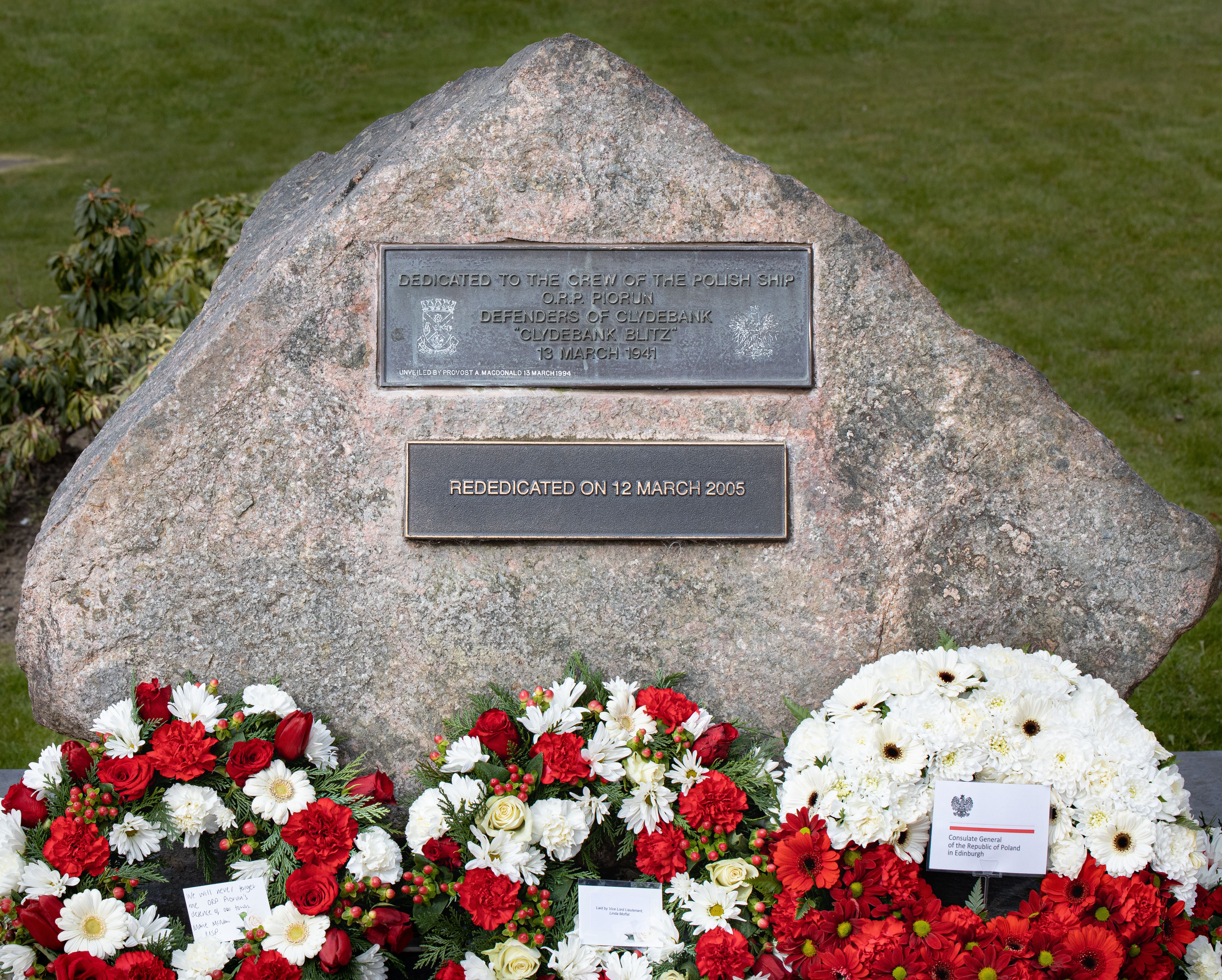 Fotografia przedstawiająca Commemoration of Poles in Clydebank