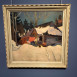 Photo montrant Peinture \"Paysage d\'hiver à Zakopane\" de Stanisław Ignacy Witkiewicz à la Galerie nationale hongroise de Budapest