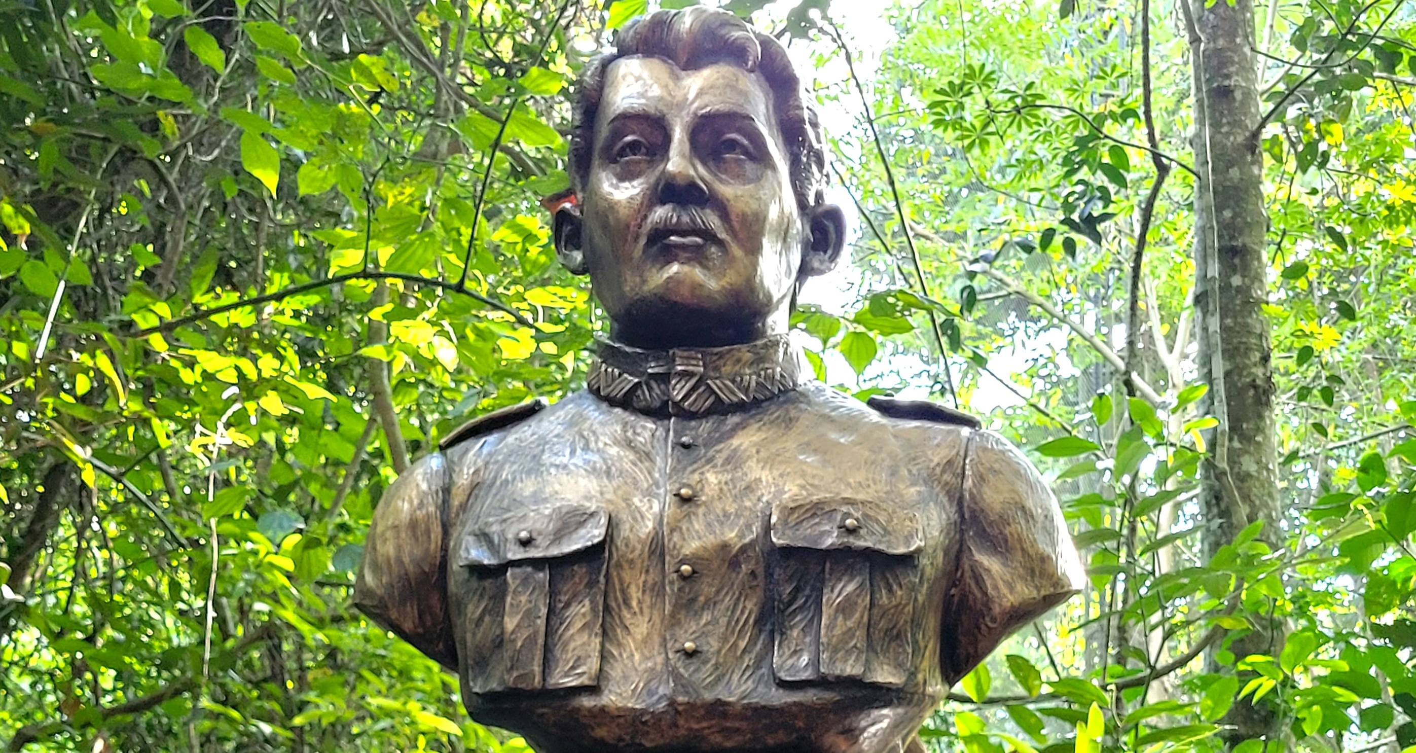 Fotografia przedstawiająca Bust of Tadeusz Chrostowski in Foz do Iguaçu