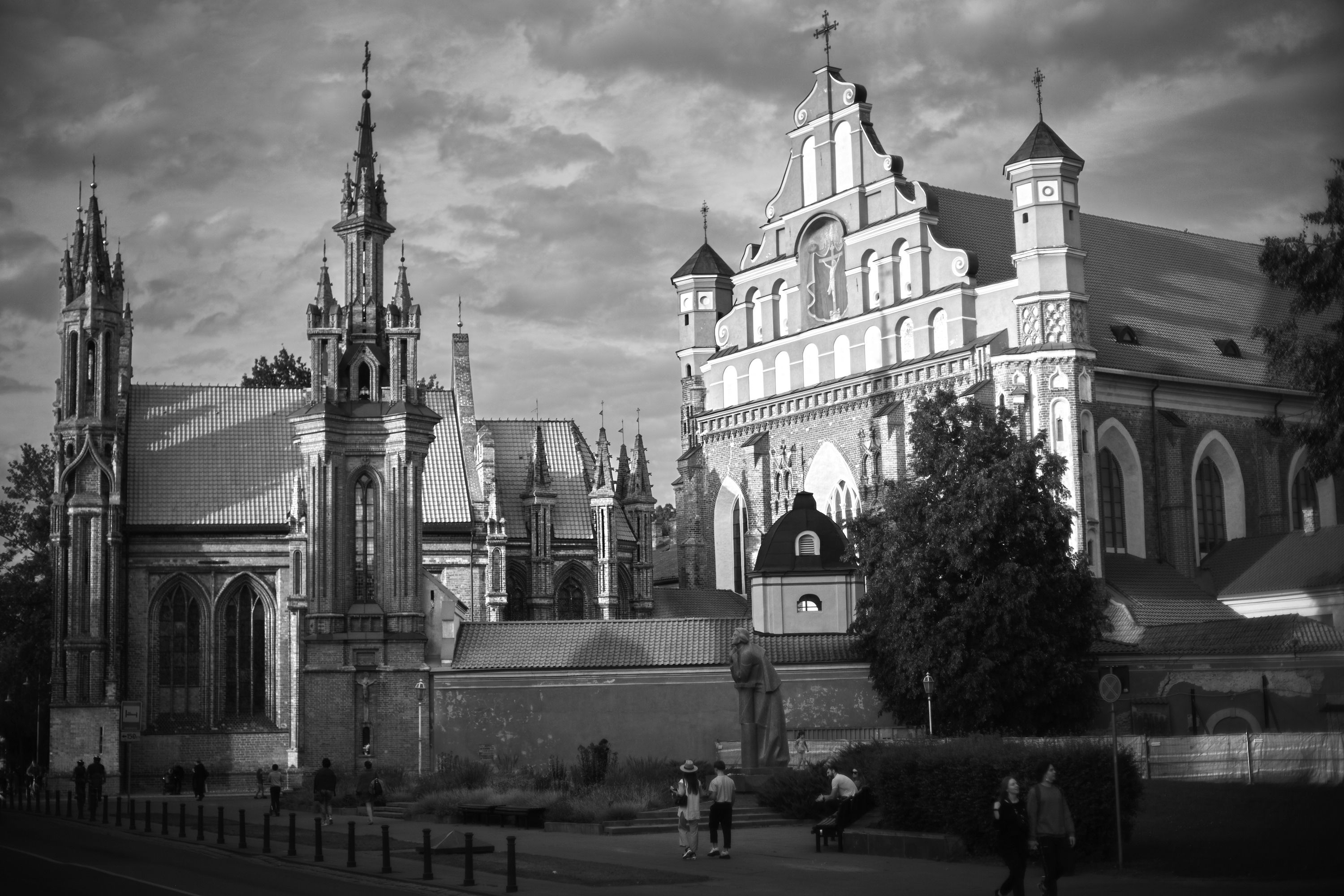 Fotografia przedstawiająca Bernardine historical-architectural complex in Vilnius Old Town