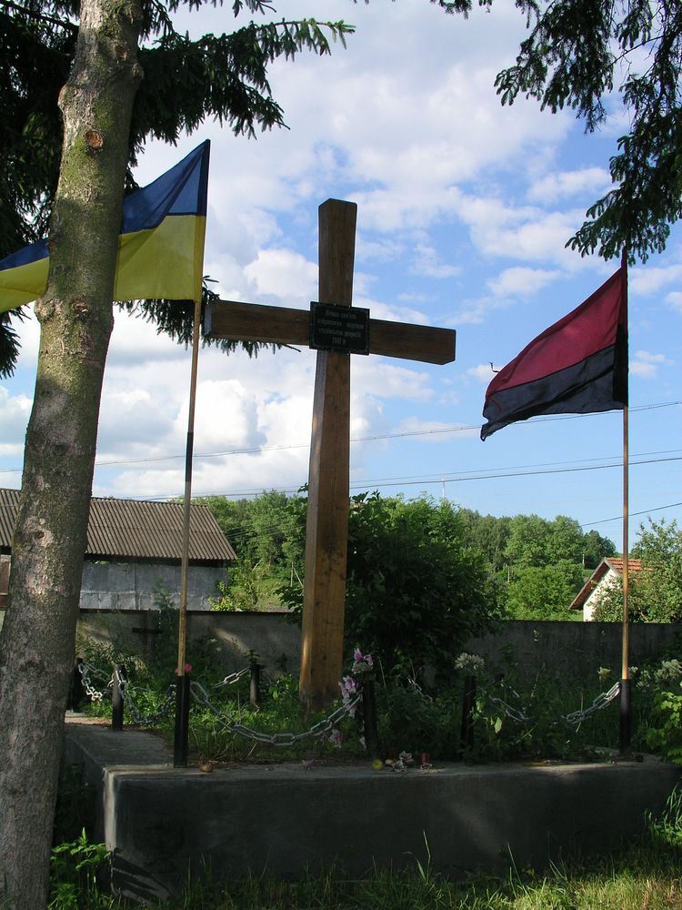 Fotografia przedstawiająca Grób ofiar NKWD zamordowanych w Brzeżanach