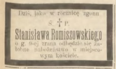 Obituary of Stanislaw Romiszowski
