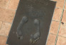 Fotografia przedstawiająca Zbigniew Boniek\'s footprint on the Promenade des Champions in Monaco