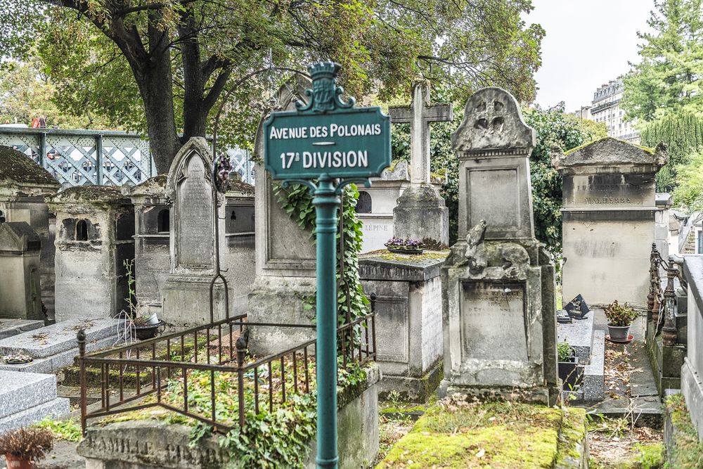 Photo montrant Avenue des Polonais dans le cimetière de Montmartre à Paris